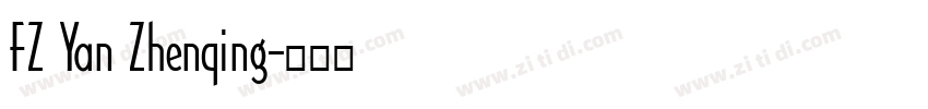 FZ Yan Zhenqing字体转换